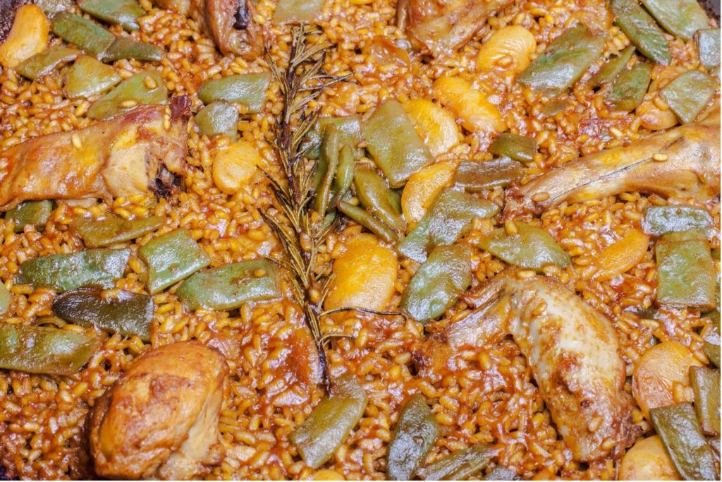 paella valenciana, arroz de la provincia de valencia